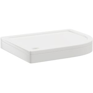 Wholesale Domestic - Pearlstone 1000mm x 800mm x 40mm Right Hand Offset Quadrant Shower Tray and Plinth Wholesale Domestic - Pearlstone 1000mm x 800mm x 40mm Right Hand Offset Quadrant Shower Tray and Plinth