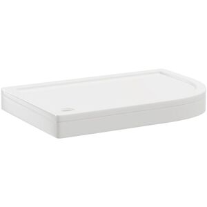 Wholesale Domestic - Pearlstone 1200mm x 800mm x 40mm Right Hand Offset Quadrant Shower Tray and Plinth Wholesale Domestic - Pearlstone 1200mm x 800mm x 40mm Right Hand Offset Quadrant Shower Tray and Plinth