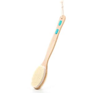 LINGHHANG 44×7cm Back Brush Shower Body Brush Exfoliating Bath Brush with Natural Bristles and Soft Nylon Bristles for Wet or Dry Brushing, Wash Your Body LINGHHANG 44×7cm Back Brush Shower Body Brush Exfoliating Bath Brush with Natural Bristles and Soft Nylon Bristles for Wet or Dry Brushing, Wash Your Body