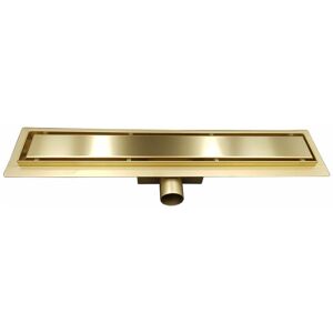 Sea-horse - 50cm Gold Coloured Stainless Steel Bathroom Floor Linear Shower Drain Sheet Sea-horse - 50cm Gold Coloured Stainless Steel Bathroom Floor Linear Shower Drain Sheet