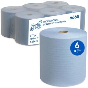 Rolled Paper Hand Towels - 6 Blue Rolls - Scott Rolled Paper Hand Towels - 6 Blue Rolls - Scott