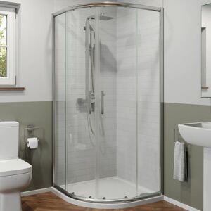 LUXURA 800mm x 800mm Quadrant Shower Enclosure 6mm Safety Glass Walk In Cubicle Framed - Clear LUXURA 800mm x 800mm Quadrant Shower Enclosure 6mm Safety Glass Walk In Cubicle Framed - Clear