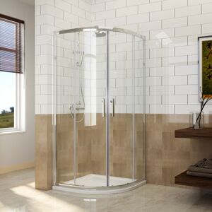 900 x 900 mm Quadrant Shower Cubicle Enclosure Sliding Door 6mm Easy Clean Glass - Elegant 900 x 900 mm Quadrant Shower Cubicle Enclosure Sliding Door 6mm Easy Clean Glass - Elegant