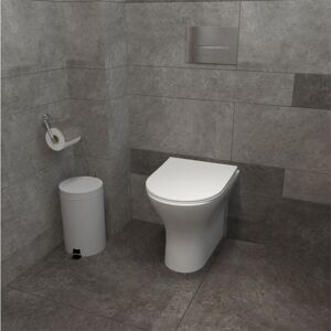 AICA SANITAIRE Aica Bathroom Back to Wall Toilet Modern Pan Soft Close Seat White Ceramic AICA SANITAIRE Aica Bathroom Back to Wall Toilet Modern Pan Soft Close Seat White Ceramic