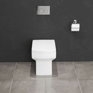AICA SANITAIRE Aica Bathroom Back to Wall Toilet Modern Square Pan Soft Close Seat Ceramic wc AICA SANITAIRE Aica Bathroom Back to Wall Toilet Modern Square Pan Soft Close Seat Ceramic wc