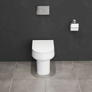 AICA SANITAIRE Aica Bathroom Back to Wall Toilet Modern Round Pan Soft Close Seat Ceramic wc AICA SANITAIRE Aica Bathroom Back to Wall Toilet Modern Round Pan Soft Close Seat Ceramic wc