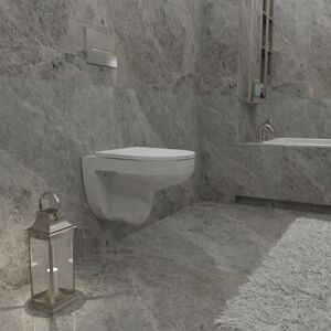 MANOCHOICE Aica Bathroom Rimless Wall Hung Toilet uf Soft Close Seat Round wc Pan MANOCHOICE Aica Bathroom Rimless Wall Hung Toilet uf Soft Close Seat Round wc Pan