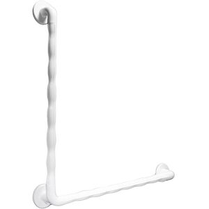AKW - 1600 Series 90 Degree Angled Grab Rail 600mm Length x 32mm Diameter White AKW - 1600 Series 90 Degree Angled Grab Rail 600mm Length x 32mm Diameter White