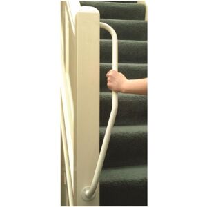AKW - Newel 90 Degree Angled lh Grab Rail 707mm Length - White AKW - Newel 90 Degree Angled lh Grab Rail 707mm Length - White