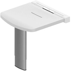 AKW - Onyx Fold Up Shower Seat with Adjustable Leg - White AKW - Onyx Fold Up Shower Seat with Adjustable Leg - White
