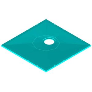 Tuff Form8 Square Wet Room Floor Former with Rotatable Drain Outlet 1000mm x 1000mm - AKW Tuff Form8 Square Wet Room Floor Former with Rotatable Drain Outlet 1000mm x 1000mm - AKW