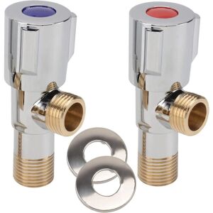 Alwaysh - 1 Pair Shut Off Valves Toilet Shower Plumbing Valves for Cold Hot Water Pipe Fittings Washing Machine Hose Alwaysh - 1 Pair Shut Off Valves Toilet Shower Plumbing Valves for Cold Hot Water Pipe Fittings Washing Machine Hose