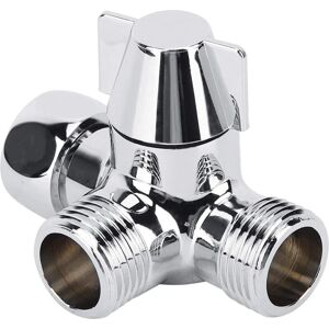 Alwaysh - 3-Way Valve G1/2, 3-Way Shower Diverter, 3-Way Shower Diverter Valve for Shower, Hand Shower and Shower Arm Diverter Alwaysh - 3-Way Valve G1/2, 3-Way Shower Diverter, 3-Way Shower Diverter Valve for Shower, Hand Shower and Shower Arm Diverter