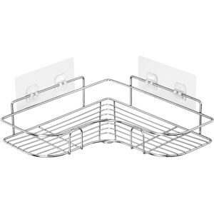 Alwaysh - Adhesive Corner Shower Shelf Hanging, Stainless Steel, Rustproof, Wall Mounted Shower Organizer Alwaysh - Adhesive Corner Shower Shelf Hanging, Stainless Steel, Rustproof, Wall Mounted Shower Organizer