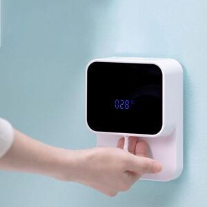 Automatic Soap Dispenser, Wall-Mounted Automatic Soap Dispenser 280 ml, Digital Temperature Display, Type-C Charging - Alwaysh Automatic Soap Dispenser, Wall-Mounted Automatic Soap Dispenser 280 ml, Digital Temperature Display, Type-C Charging - Alwaysh