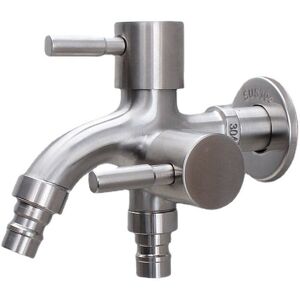 Alwaysh - Double Garden Faucet, Washing Machine Faucet, Antifreeze Faucet, 1/2' Double Outlet Faucet Outlet, Outdoor Faucet, for Garden, Outdoor, Alwaysh - Double Garden Faucet, Washing Machine Faucet, Antifreeze Faucet, 1/2' Double Outlet Faucet Outlet, Outdoor Faucet, for Garden, Outdoor,