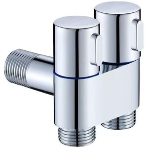 Alwaysh - G1/2 Washing Machine Faucet Double Control Washing Machine Faucet Triangle Valve Three-way Filling Angle Valve Alwaysh - G1/2 Washing Machine Faucet Double Control Washing Machine Faucet Triangle Valve Three-way Filling Angle Valve
