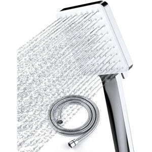 Alwaysh - High Pressure Shower Head with 1.5m Hose Water Saving Shower Head with 6 Adjustable Shower Modes Universal Large Shower Head Alwaysh - High Pressure Shower Head with 1.5m Hose Water Saving Shower Head with 6 Adjustable Shower Modes Universal Large Shower Head