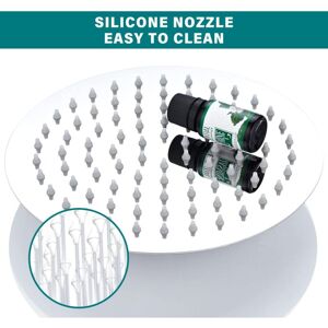 Round Rain Shower Head, Anti-Limescale Shower Head, Stainless Steel Shower Head, Water Saving Shower Head, 8 Shower Heads Inches - Alwaysh Round Rain Shower Head, Anti-Limescale Shower Head, Stainless Steel Shower Head, Water Saving Shower Head, 8 Shower Heads Inches - Alwaysh