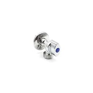 Alwaysh - Toilet Stop Valve - Quarter Turn Valve Type 'm' - 1/2'3/4' - Brass Chrome - Valve with Rosette Faucet - for Washing Machine Faucet Alwaysh - Toilet Stop Valve - Quarter Turn Valve Type 'm' - 1/2'3/4' - Brass Chrome - Valve with Rosette Faucet - for Washing Machine Faucet
