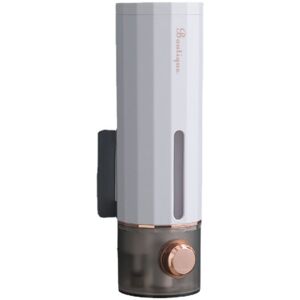 Alwaysh - Wall Mounted Soap Dispenser Shampoo and Shower Gel Dispenser i without Drilling, 450 ml, Suitable for Shampoo, Hand Sanitizer, White Alwaysh - Wall Mounted Soap Dispenser Shampoo and Shower Gel Dispenser i without Drilling, 450 ml, Suitable for Shampoo, Hand Sanitizer, White