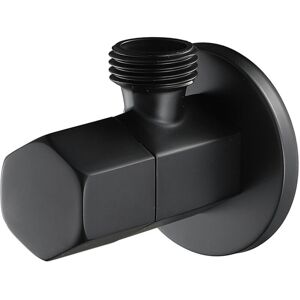 Alwaysh - Black Toilet Stop Valve Brass Faucet Stop Valve G1/2' Triangular Valve for Shower Head Bathroom Alwaysh - Black Toilet Stop Valve Brass Faucet Stop Valve G1/2' Triangular Valve for Shower Head Bathroom