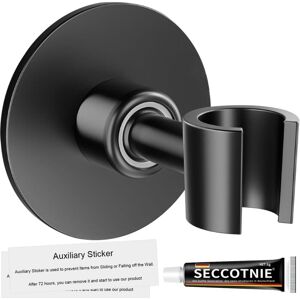 ALWAYSH Shower Head Holder No Drilling, Universal 304 Stainless Steel Shower Holder Wall Mounted Shower Head Holder with Strong Glue 360 ° Adjustable ALWAYSH Shower Head Holder No Drilling, Universal 304 Stainless Steel Shower Holder Wall Mounted Shower Head Holder with Strong Glue 360 ° Adjustable