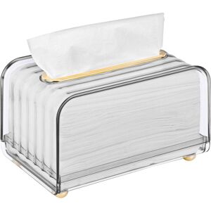 Alwaysh - Transparent Plastic Tissue Box - Home Tissue Box - Rectangular Tissue and Paper Towel Dispenser Alwaysh - Transparent Plastic Tissue Box - Home Tissue Box - Rectangular Tissue and Paper Towel Dispenser