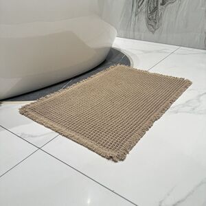 Alwaysh - Ultra Soft Waffle Bath Mat Non-Slip Bathroom Rug with Tassels, Super Absorbent and Machine Washable, for Bathroom, Shower, Bathtub (Brown, Alwaysh - Ultra Soft Waffle Bath Mat Non-Slip Bathroom Rug with Tassels, Super Absorbent and Machine Washable, for Bathroom, Shower, Bathtub (Brown,