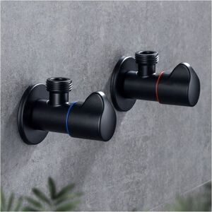 AlwaysH Angle Valve Black Copper Bath Filler Valves Toilet Hot And Cold Shut Off Water Valve Deck Mounted For Kitchen Bath Toilet AlwaysH Angle Valve Black Copper Bath Filler Valves Toilet Hot And Cold Shut Off Water Valve Deck Mounted For Kitchen Bath Toilet
