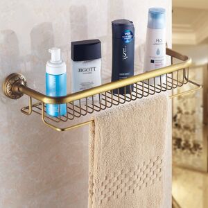 PEPTE Shower Shelf Storage Rack Wall Mounted Antique Brass PEPTE Shower Shelf Storage Rack Wall Mounted Antique Brass