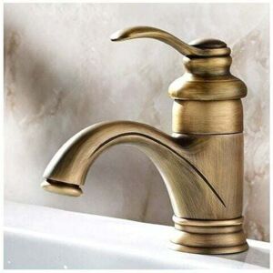 Alwaysh - Antique Retro Bath Faucet European Basin Hot And Cold Bathroom Sink Mixer Tap Bronze Finish Vintage Jugs Spray Drawing Balcony Bar Toilet Alwaysh - Antique Retro Bath Faucet European Basin Hot And Cold Bathroom Sink Mixer Tap Bronze Finish Vintage Jugs Spray Drawing Balcony Bar Toilet