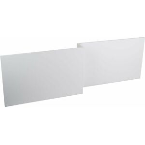 Aquariss - Gloss White Wood mdf Shower Bath Panel 1700mm l Shape Front Panel Aquariss - Gloss White Wood mdf Shower Bath Panel 1700mm l Shape Front Panel