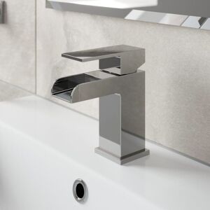 Architeckt - Modern Bathroom Waterfall Mono Basin Sink Mixer Tap Single Lever Architeckt - Modern Bathroom Waterfall Mono Basin Sink Mixer Tap Single Lever