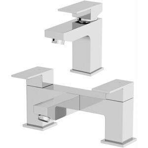 Architeckt Ibbardo Basin Mixer Tap and Bath Mixer Tap Set Architeckt Ibbardo Basin Mixer Tap and Bath Mixer Tap Set