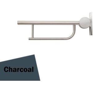 Contour 21 Hinged Arm Wall Support Grab Rail 650mm - Charcoal - Armitage Shanks Contour 21 Hinged Arm Wall Support Grab Rail 650mm - Charcoal - Armitage Shanks