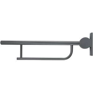 Contour 21 Hinged Arm Wall Support Grab Rail 800mm - Charcoal - Armitage Shanks Contour 21 Hinged Arm Wall Support Grab Rail 800mm - Charcoal - Armitage Shanks