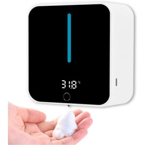 Automatic wall-mounted soap dispenser, lcd display shows room temperature and speed, push-button cleaning, 400 ml capacity, foam only. Ymyny Automatic wall-mounted soap dispenser, lcd display shows room temperature and speed, push-button cleaning, 400 ml capacity, foam only. Ymyny