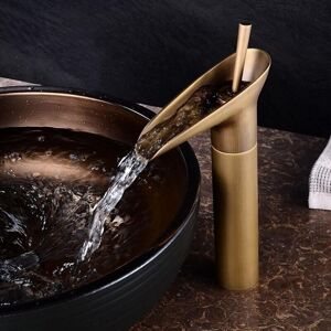 Ymyny - Basin Faucet, Bathroom Waterfall Mixer Tap, Adjustable Hot and Cold Water Basin Faucet, Chrome-Plated Brass Basin Faucet Ymyny - Basin Faucet, Bathroom Waterfall Mixer Tap, Adjustable Hot and Cold Water Basin Faucet, Chrome-Plated Brass Basin Faucet