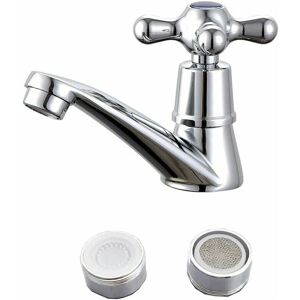 Dewdat - Basin Mixer Tap Single Cold Water Faucet, Single Cold Faucet Chrome Basin Water Tap, for Home Bathroom Toilet Sink Basin Kitchen,With Filter Dewdat - Basin Mixer Tap Single Cold Water Faucet, Single Cold Faucet Chrome Basin Water Tap, for Home Bathroom Toilet Sink Basin Kitchen,With Filter