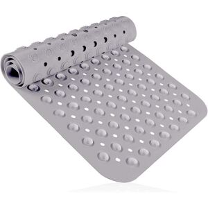 YMYNY Bath Mat, 40×100cm bpa Free Non-Slip Bath Mat, pvc Non-Slip Bath Mat with Suction Cup, Machine Washable, for Bathtub, Shower, Kitchen (Grey) mumu YMYNY Bath Mat, 40×100cm bpa Free Non-Slip Bath Mat, pvc Non-Slip Bath Mat with Suction Cup, Machine Washable, for Bathtub, Shower, Kitchen (Grey) mumu