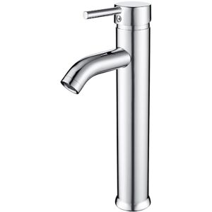 Tinor - Bathroom Faucet Tall, Single Lever Basin Mixer Tap for Sink, Hot and Cold Adjustable Bathroom Basin Mixer Tap, Chrome Tinor - Bathroom Faucet Tall, Single Lever Basin Mixer Tap for Sink, Hot and Cold Adjustable Bathroom Basin Mixer Tap, Chrome