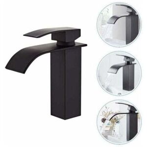 Csparkv - Bathroom Faucet,Sink Faucet with Cold & Hot Water Available,Modern Waterfall Design Sink Faucet,Durable Black Copper Valve Body Design Csparkv - Bathroom Faucet,Sink Faucet with Cold & Hot Water Available,Modern Waterfall Design Sink Faucet,Durable Black Copper Valve Body Design