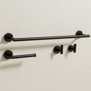 Bathroom Hook Set Rea Ari Black 4 Pieces Bathroom Hook Set Rea Ari Black 4 Pieces