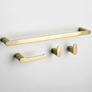 Bathroom Hook Set Rea Mati Gold 4 Pieces Bathroom Hook Set Rea Mati Gold 4 Pieces