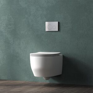 SKY BATHROOM Bathroom Rimless Wall Hung Toilet Soft Close Seat UF Slim Round Pan Ceramic WC White SKY BATHROOM Bathroom Rimless Wall Hung Toilet Soft Close Seat UF Slim Round Pan Ceramic WC White