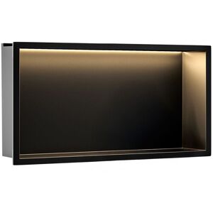 Bathroom Shelf Rea Led Black 30x60 Bathroom Shelf Rea Led Black 30x60