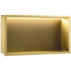 Bathroom Shelf Rea Led Brush Gold 30x60 Bathroom Shelf Rea Led Brush Gold 30x60