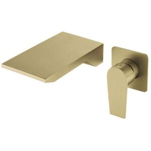 Ymyny - Bathroom Sink Mixer Tap Wall Mounted Single Handle Basin Faucet Gold mumu Ymyny - Bathroom Sink Mixer Tap Wall Mounted Single Handle Basin Faucet Gold mumu