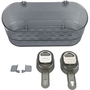 Groofoo - Bathroom Suction Cup Storage Holder Multifunctional Water Resistant Plastic Efficient Drainage Suction Cup Shower Caddy for Toiletries Groofoo - Bathroom Suction Cup Storage Holder Multifunctional Water Resistant Plastic Efficient Drainage Suction Cup Shower Caddy for Toiletries